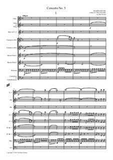 Concerto No.5, Hob.VIIh/5: Concerto No.5 by Joseph Haydn