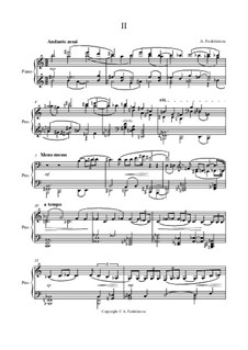 Sonata for piano 'Romantic poem': Movement II by Anastasia Feoktistova