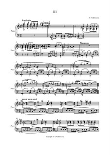 Sonata for piano 'Romantic poem': Movement III by Anastasia Feoktistova