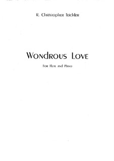 Wonderful Love: For flute and piano by folklore