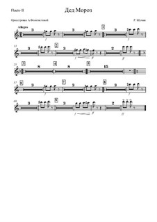 No.12 Knecht Ruprech (Saint Nicholas): Orchestration – flute II part by Robert Schumann