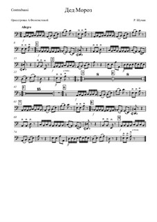 No.12 Knecht Ruprech (Saint Nicholas): Orchestration – contrabassi part by Robert Schumann