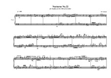 Nocturne No.22 for piano, MVWV 801: Nocturne No.22 for piano by Maurice Verheul