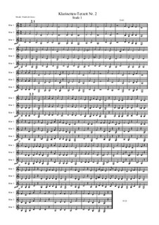 Klarinetten-Terzett für Anfänger, Stufe 1 Nr.2: Klarinetten-Terzett für Anfänger, Stufe 1 Nr.2 by Friedrich Gross