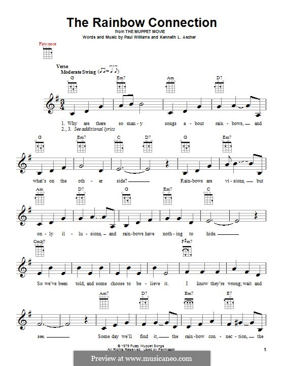 The Rainbow Connection (Kermit the Frog): For ukulele by Paul H. Williams, Kenneth L. Ascher