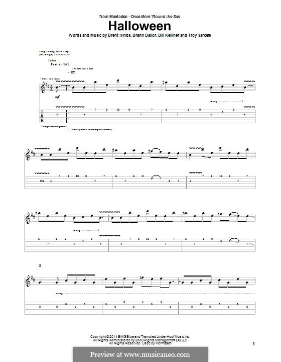 Halloween (Mastodon) by B. Dailor, T. Sanders, B. Hinds, B