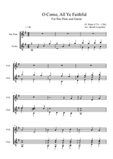 Instrumental version: For pan flute and guitar by John Francis Wade