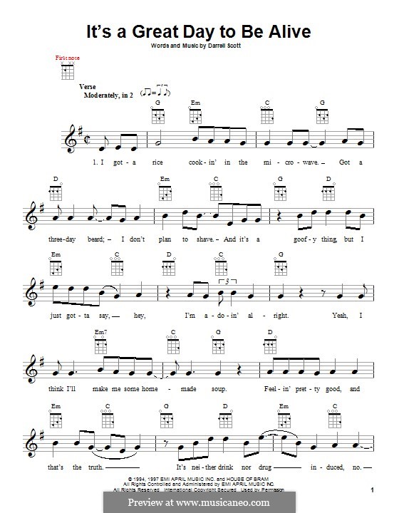 It's a Great Day To Be Alive (Travis Tritt) by D. Scott on MusicaNeo