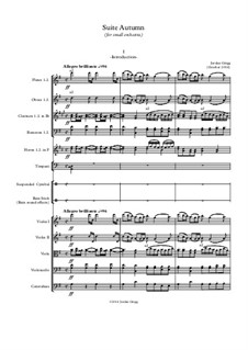 Suite Autumn (for small orchestra): Suite Autumn (for small orchestra) by Jordan Grigg
