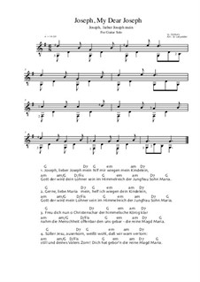 Joseph, my dear Joseph: For guitar solo (easy version) by Unknown (works before 1850)