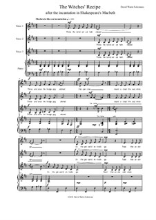The Witches' Recipe: For three altos and piano (E Dorian) by David W Solomons