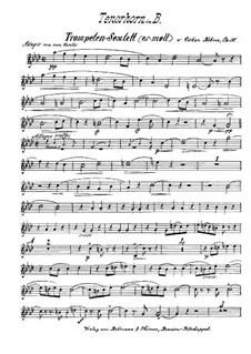 Brass Sextet in E Flat Minor, Op.30: Tenorhorn part by Oskar Böhme