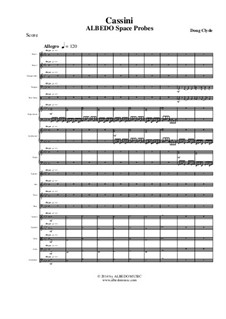 Albedo Space Probes: Cassini (Full Score and Parts), AMSM88 by Doug Clyde