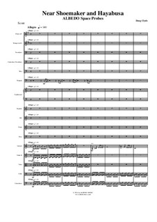 Albedo Space Probes: Near Shoemaker and Hayabusa (Full Score and Parts), AMSM89 by Doug Clyde