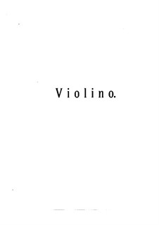 Quartet for Piano and Strings, Op.9: Violin Part by Mikhail Ippolitov-Ivanov