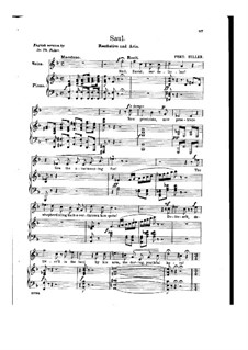 Saul: Recitative and Aria 'They Fled, the Gloomy Powers' by Ferdinand von Hiller