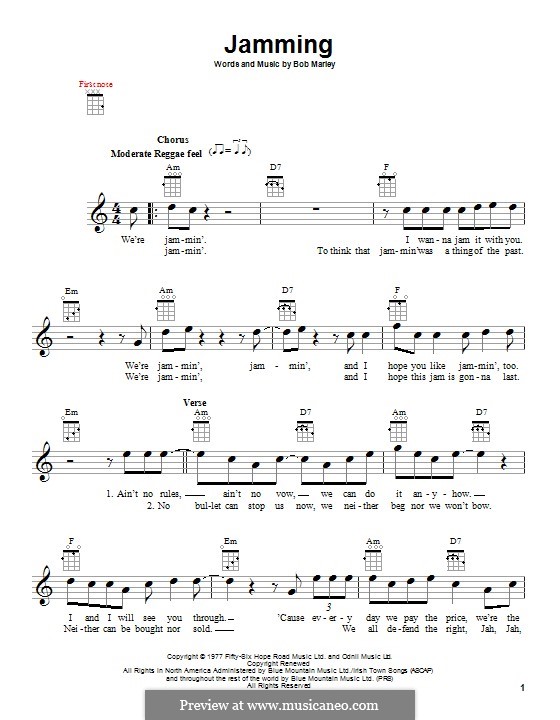 No More Trouble by B. Marley - sheet music on MusicaNeo