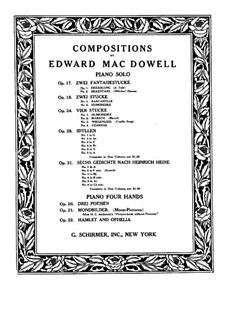 Two Fantastic Pieces , Op.17: Piece No.1 by Edward MacDowell