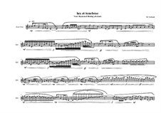 Lux et tenebrae for Bass flute, MVWV 812: Lux et tenebrae for Bass flute by Maurice Verheul