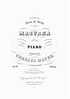 Mazurka, Op.82: Mazurka by Charles Mayer