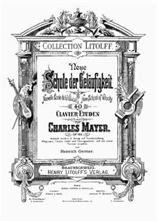 Forty Etudes, Op.168: Volume 1 by Charles Mayer