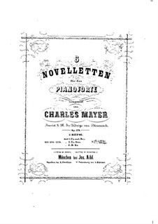 Six Novelettes, Op.179: For piano by Charles Mayer