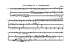 Quiet Movements: No.10 for piano and double bass, MVWV 615 by Maurice Verheul