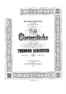 Eight Pieces, Op.79: For piano by Theodor Kirchner