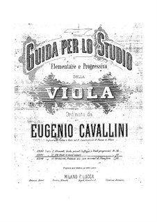 Viola Method: Book II Twenty-Four Studies in Minor Keys by Eugenio Cavallini