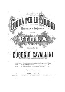 Viola Method: Book I Elementary and Progressive Exercises by Eugenio Cavallini