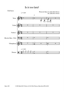 Is it too late?, Op.205: Is it too late? by JHFP