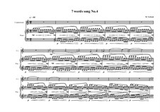 7 words song for countertenor and piano: Song No.4, MVWV 319 by Maurice Verheul