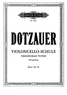 Cello Method: Book III by Friedrich Dotzauer