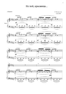 Six Romances, Op.4: No.4 Do Not Sing, My Beauty (a flat minor) by Sergei Rachmaninoff