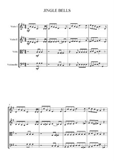 Quartet instruments version: For string quartet by James Lord Pierpont