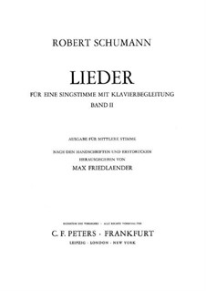 Selected Songs II: Selected Songs II by Robert Schumann