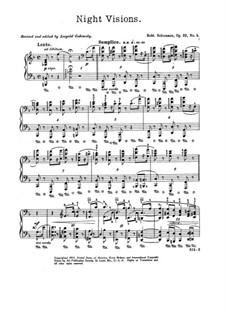 Night Pieces, Op.23: Piece No.4 by Robert Schumann