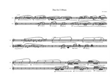 Duo for 2 Oboes, MVWV 814: Duo for 2 Oboes by Maurice Verheul