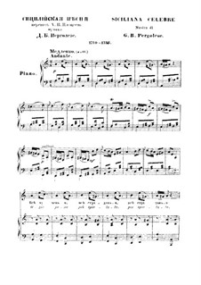 Siciliana Sheet music for Piano (Solo)