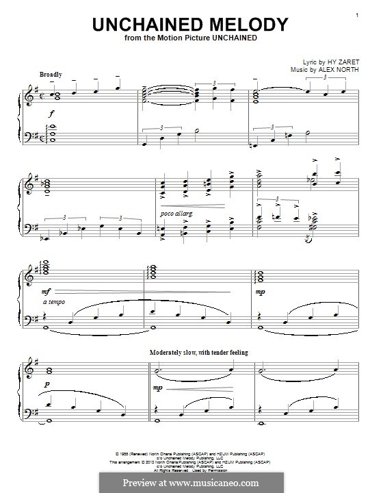 Piano version: For a single performer by Alex North