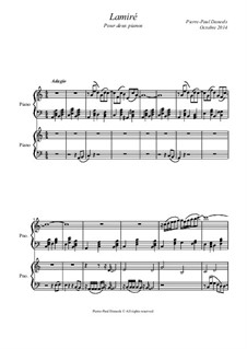 Lamiré for two pianos: Lamiré for two pianos by Pierre-Paul Daneels