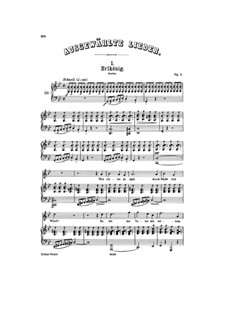 Erlkönig (Forest King), D.328 Op.1: Piano-vocal score by Franz Schubert