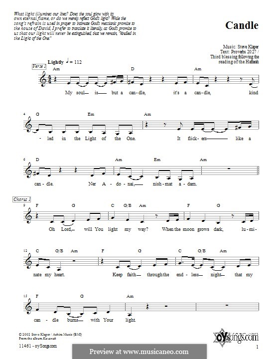 Candle by S. Klaper sheet music on MusicaNeo Candle by S. Klaper sheet music on MusicaNeo