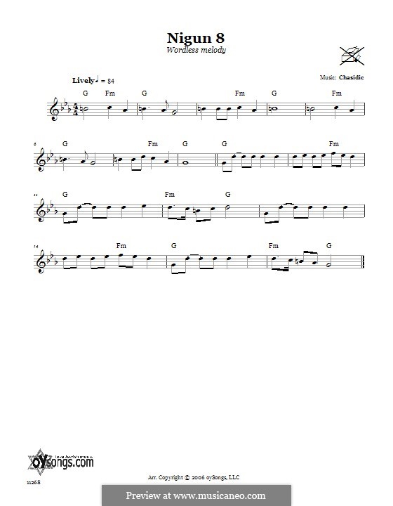 Nigun 8 (Wordless Melody) by Unknown (works before 1850) on MusicaNeo