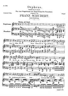 Lied des Orpheus (Song of Orpheus), D.474: Second version by Franz Schubert