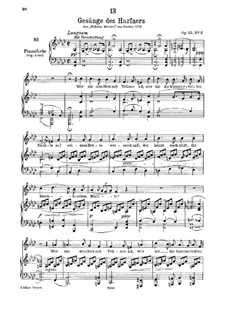 No.2 Wer nie sein Brot mit Tränen ass: F minor by Franz Schubert