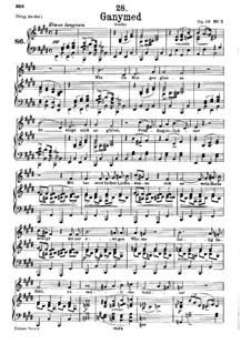 Ganymede D 544 Op 19 No 3 By F Schubert Sheet Music On Musicaneo