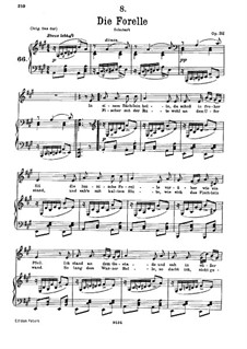 Die Forelle (The Trout), D.550 Op.32: A Major by Franz Schubert
