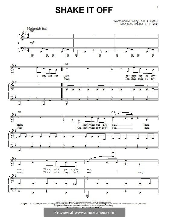 Printable Shake It Off Lyrics