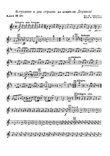 La Périchole: Introduction and Two Fragments, for winds – parts by Jacques Offenbach